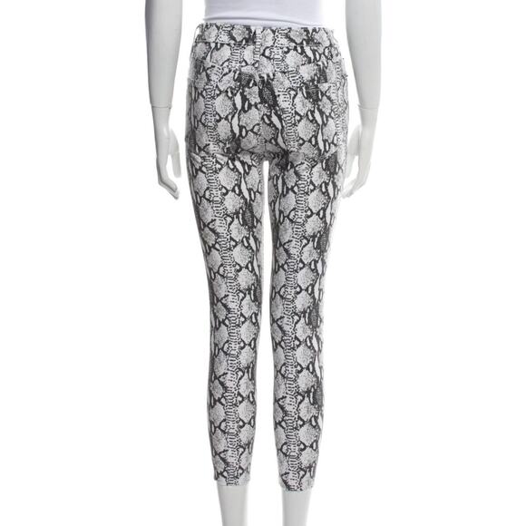 Frame Ali High Rise Python Snake Print Cigarette Skinny Jeans NWOT Size 24 - Picture 5 of 11